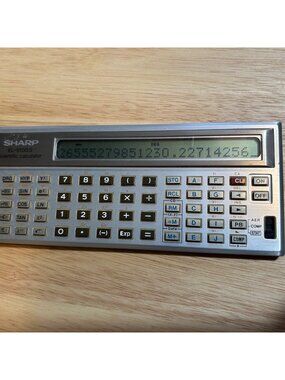 Sharp EL-5100S Vintage 1979 Scientific Calculator With Manual Made In Korea